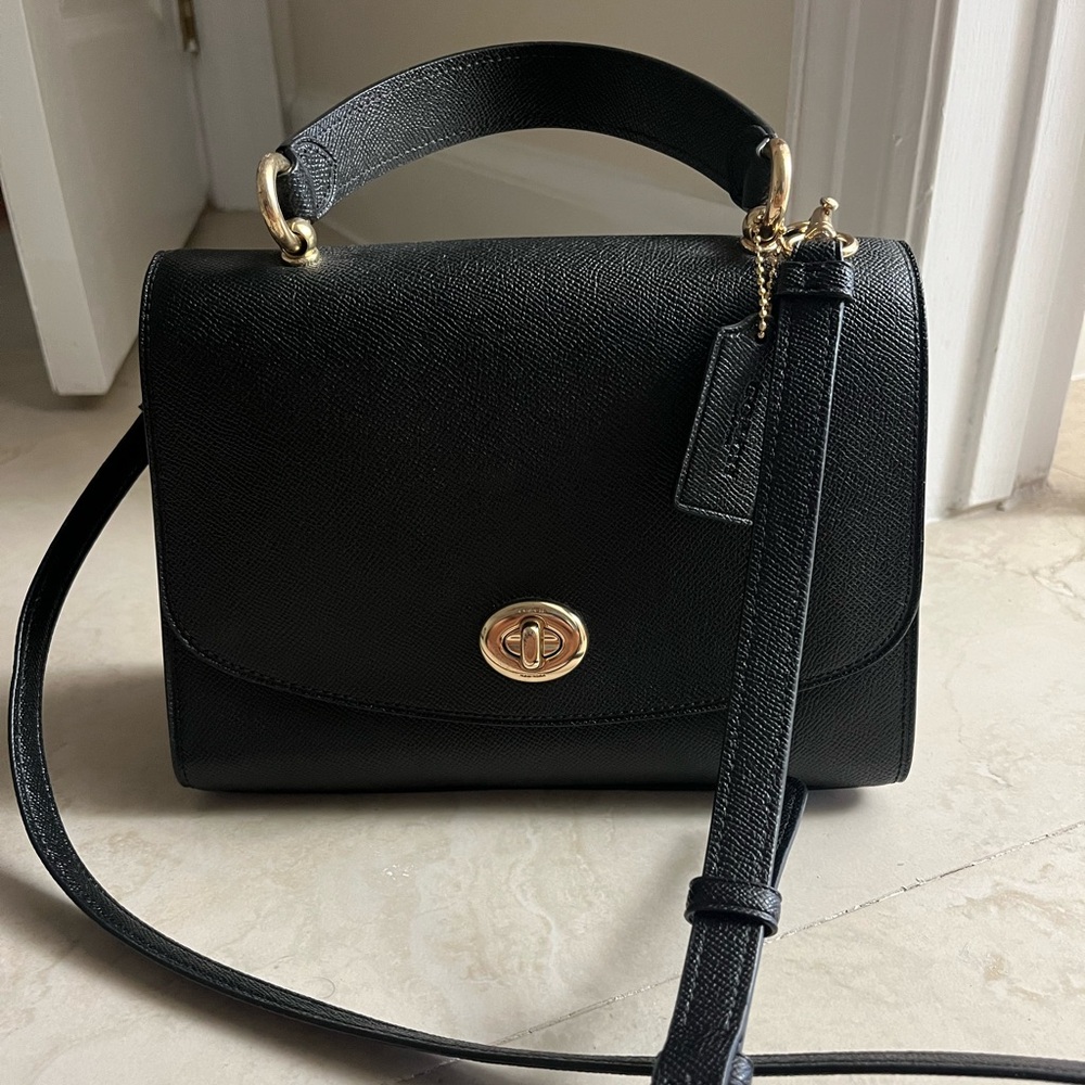 Coach Black Leather Handbag